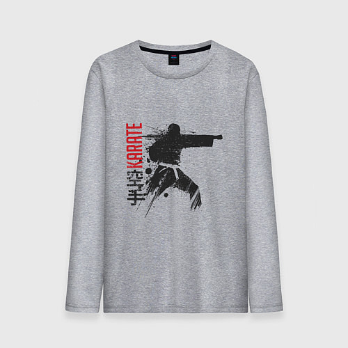 Мужской лонгслив Каратист / Меланж – фото 1