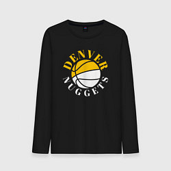 Лонгслив хлопковый мужской Denver Nuggets sport, цвет: черный