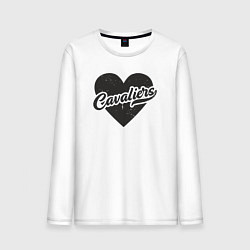 Лонгслив хлопковый мужской Heart Cavaliers, цвет: белый