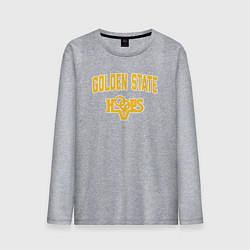 Лонгслив хлопковый мужской Golden State hoops, цвет: меланж