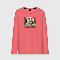 Лонгслив хлопковый мужской Smileback, цвет: коралловый