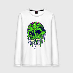 Мужской лонгслив Green skull