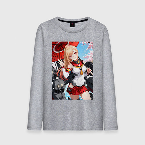 Мужской лонгслив Марин Китагава косплей Azur Lane / Меланж – фото 1