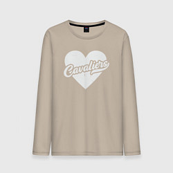 Лонгслив хлопковый мужской Love Cavaliers, цвет: миндальный