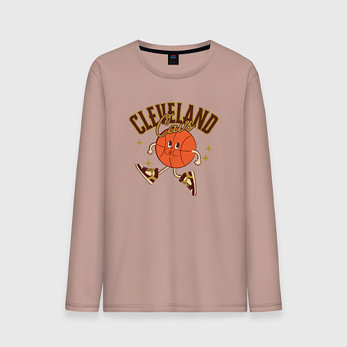 Мужской лонгслив Cleveland Cavs / Пыльно-розовый – фото 1