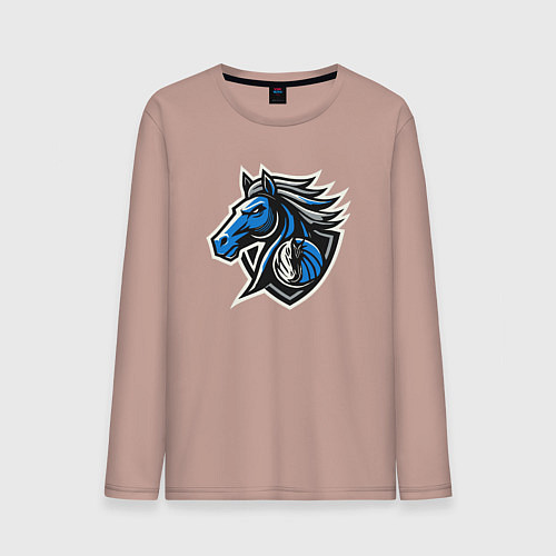 Мужской лонгслив Mavericks team / Пыльно-розовый – фото 1