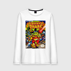 Лонгслив хлопковый мужской Баки о хэр, цвет: белый