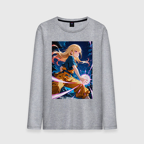 Мужской лонгслив Марин Китагава косплей Dragon Ball / Меланж – фото 1