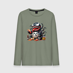 Лонгслив хлопковый мужской Вентоторо - коллаба, цвет: авокадо