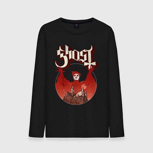 Мужской лонгслив Ghost - Cardinal Copia / Черный – фото 1