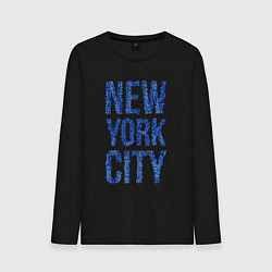 Лонгслив хлопковый мужской Blue New York City, цвет: черный