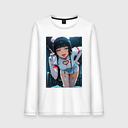 Лонгслив хлопковый мужской Рори Меркурия косплей медсестры, цвет: белый