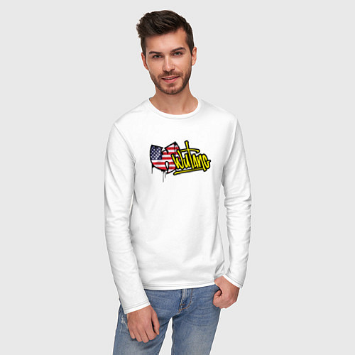 Мужской лонгслив USA Wu-Tang / Белый – фото 3