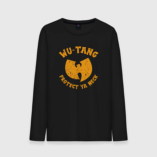 Мужской лонгслив Wu-Tang protect ya neck / Черный – фото 1