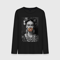 Лонгслив хлопковый мужской Фрида swag, цвет: черный