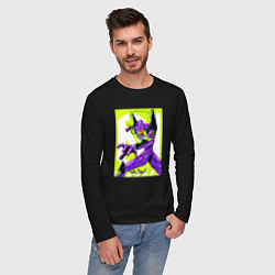 Лонгслив хлопковый мужской Неон Генезис Евангелион, цвет: черный — фото 2