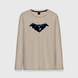 Лонгслив хлопковый мужской Поймать Бэтмена, цвет: миндальный