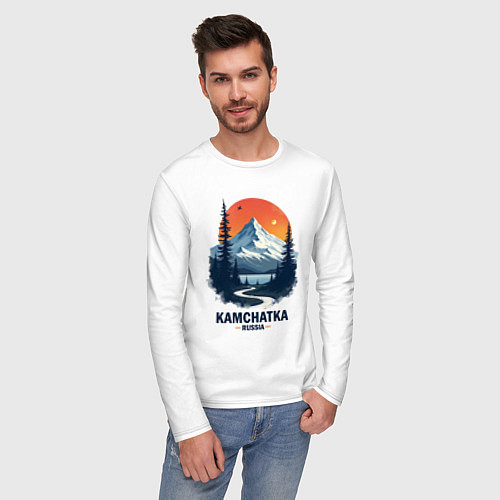 Мужской лонгслив Kamchatka / Белый – фото 3