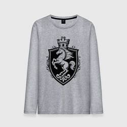 Мужской лонгслив Герб с конем и башней