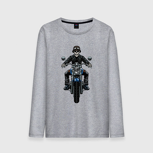 Мужской лонгслив Skeletor racer / Меланж – фото 1