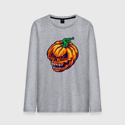 Мужской лонгслив Monster pumpkin / Меланж – фото 1