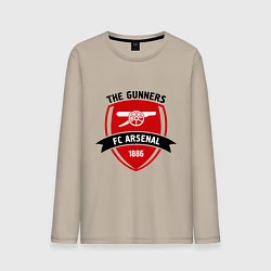 Лонгслив хлопковый мужской FC Arsenal: The Gunners, цвет: миндальный