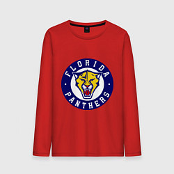 Лонгслив хлопковый мужской HC Florida Panthers, цвет: красный