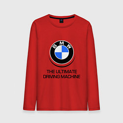 Лонгслив хлопковый мужской BMW Driving Machine, цвет: красный