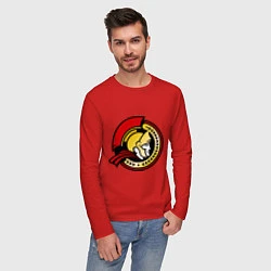 Лонгслив хлопковый мужской HC Ottawa Senators Alternative, цвет: красный — фото 2