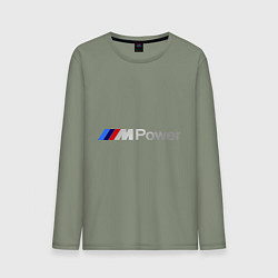 Лонгслив хлопковый мужской BMW M Power, цвет: авокадо