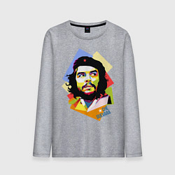 Лонгслив хлопковый мужской Che Guevara Art, цвет: меланж