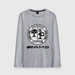 Лонгслив хлопковый мужской AMG, цвет: меланж