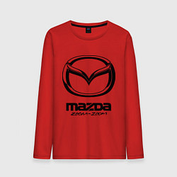 Лонгслив хлопковый мужской Mazda Zoom-Zoom, цвет: красный