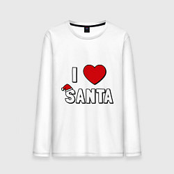 Мужской лонгслив I love santa