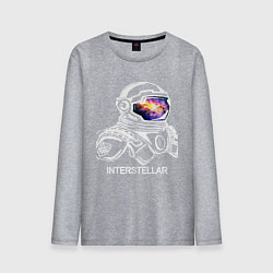 Лонгслив хлопковый мужской Interstellar Spaceman, цвет: меланж