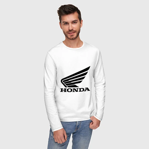 Мужской лонгслив Honda Motor / Белый – фото 3