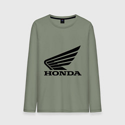 Лонгслив хлопковый мужской Honda Motor, цвет: авокадо