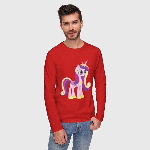 Мужской лонгслив Принцесса Каденс / Красный – фото 3