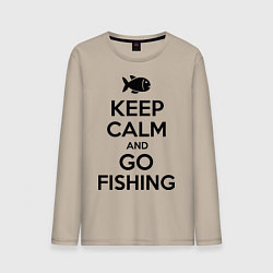 Мужской лонгслив Keep Calm & Go fishing