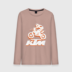 Мужской лонгслив KTM белый