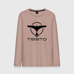 Лонгслив хлопковый мужской Tiesto, цвет: пыльно-розовый