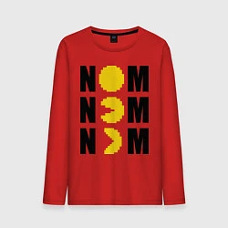 Мужской лонгслив Pac-Man: Nom nom
