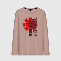 Лонгслив хлопковый мужской Red Hot Chili Peppers, цвет: пыльно-розовый