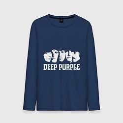 Лонгслив хлопковый мужской Deep Purple, цвет: тёмно-синий