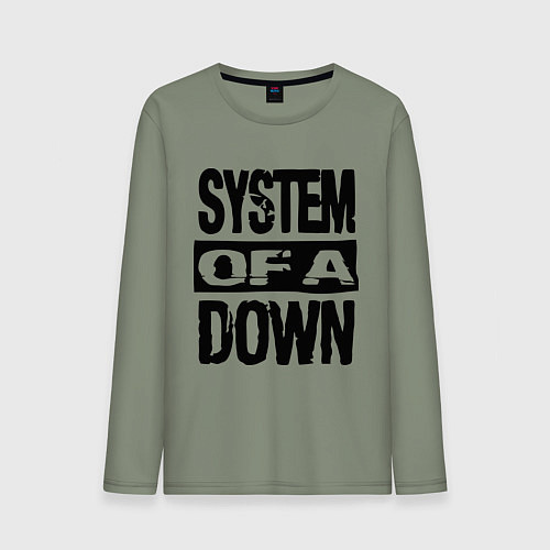 Мужской лонгслив System Of A Down / Авокадо – фото 1