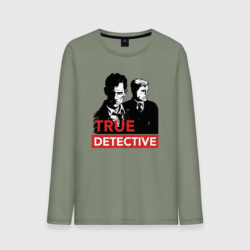 Мужской лонгслив True Detective / Авокадо – фото 1