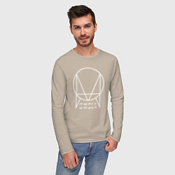 Лонгслив хлопковый мужской OWSLA, цвет: миндальный — фото 2