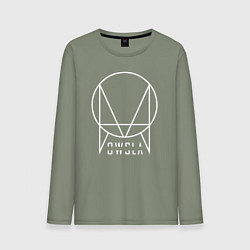 Лонгслив хлопковый мужской OWSLA, цвет: авокадо