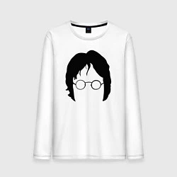 Лонгслив хлопковый мужской John Lennon: Minimalism, цвет: белый