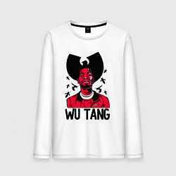 Лонгслив хлопковый мужской Wu-Tang Insects, цвет: белый